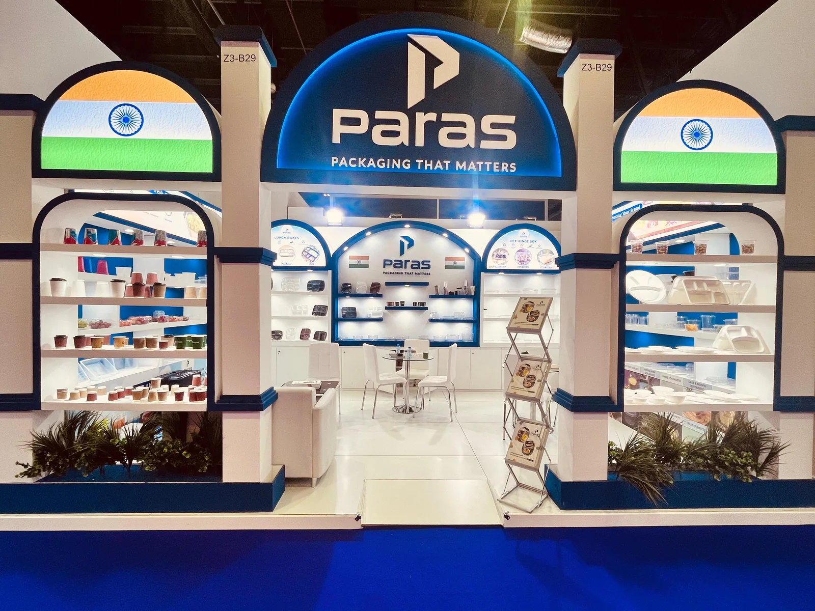 Paras exhibition stand at a past trade show