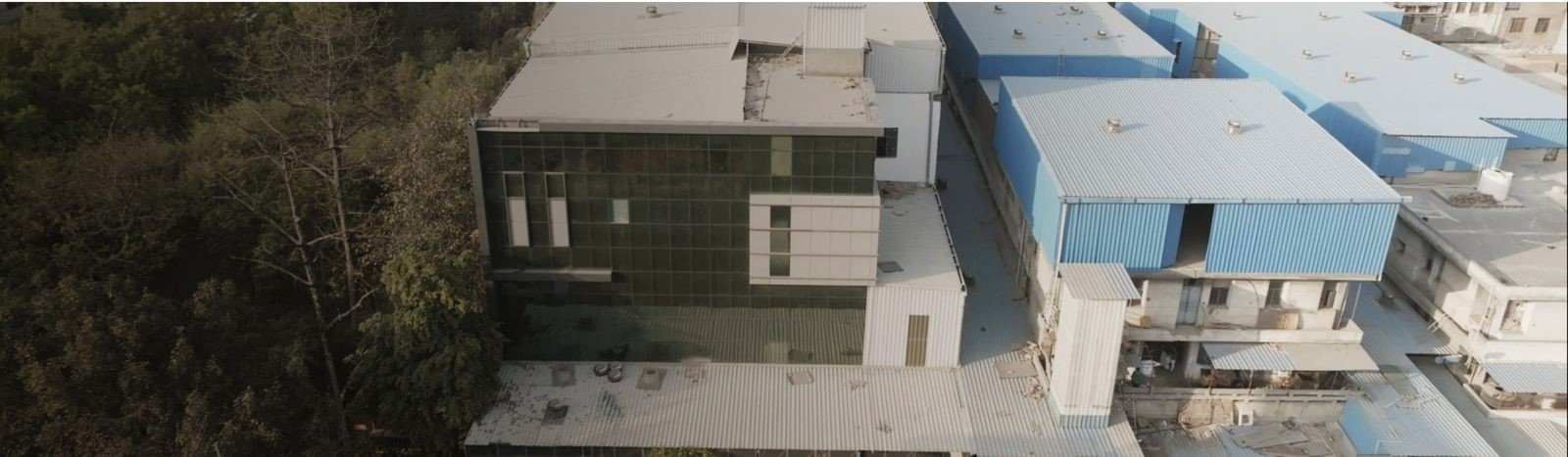 Aerial view of a Paras manufacturing plant in Delhi NCR