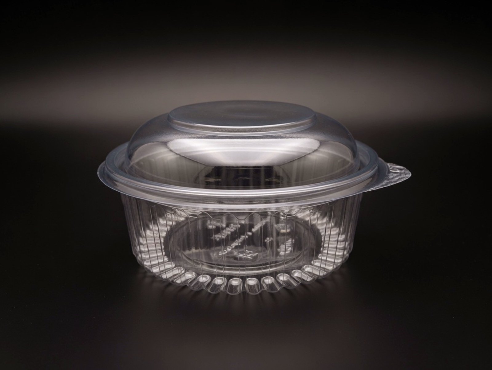 Round Hinge Box 32 OZ Dome Lid - 1000 ML / 33 OZ product photograph