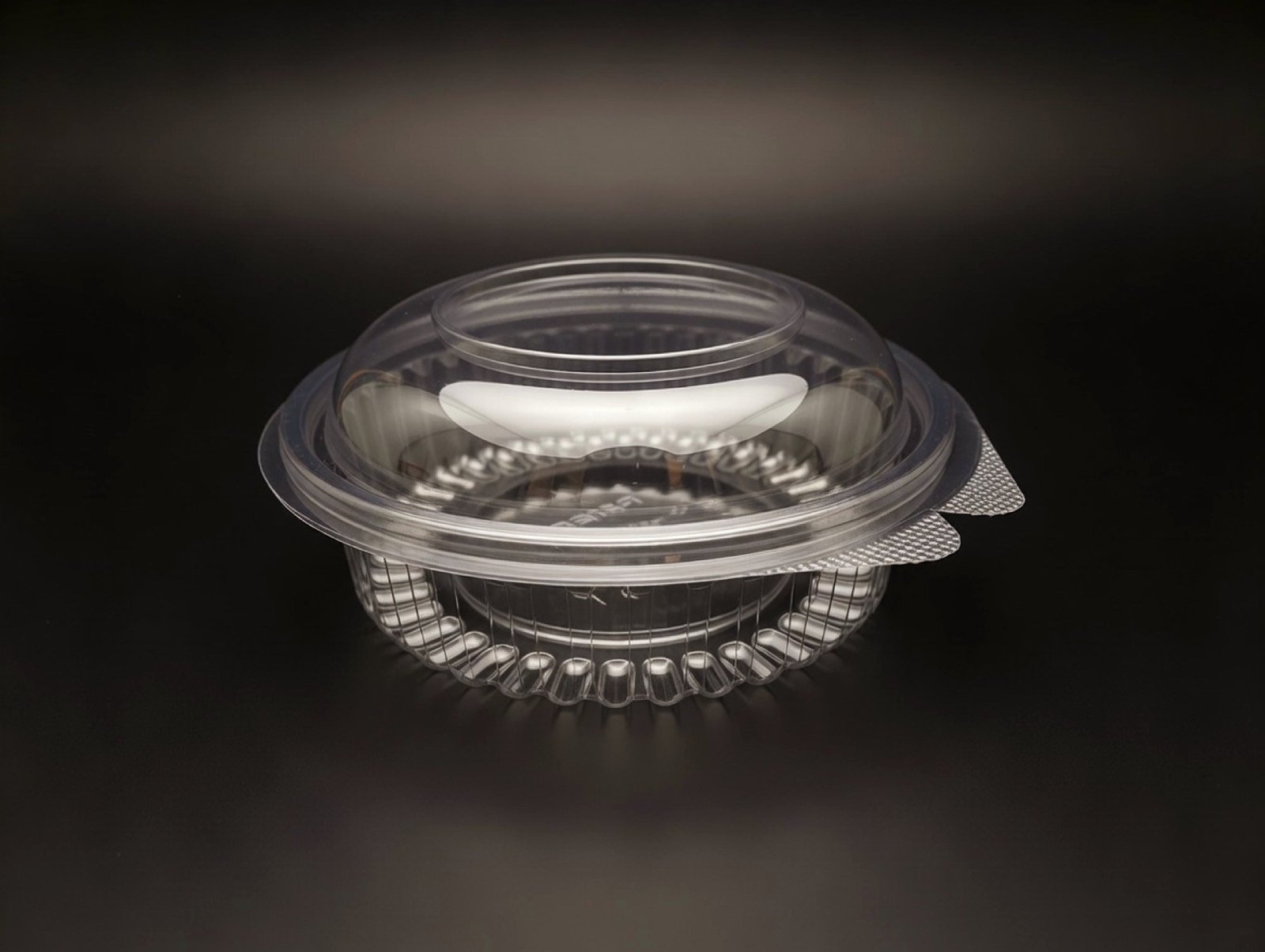 Round Hinge Box 24 OZ Dome Lid - 750 ML / 25 OZ product photograph