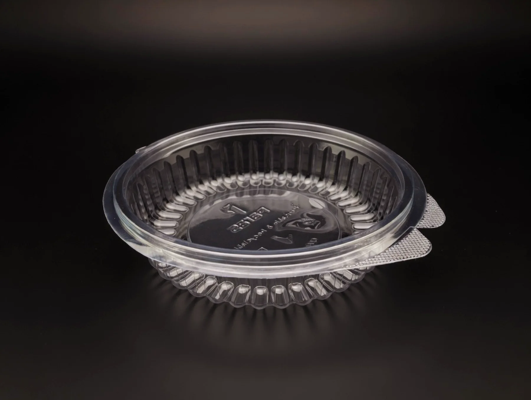 Round Hinge Box 20 OZ Flat Lid - 600 ML / 20 0Z product photograph