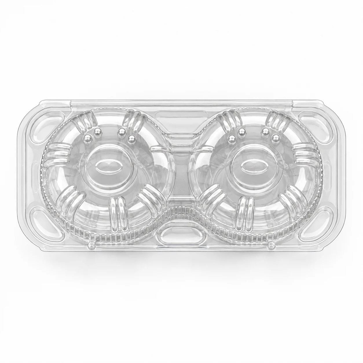 Bandeja PET para manzanas, 2 piezas