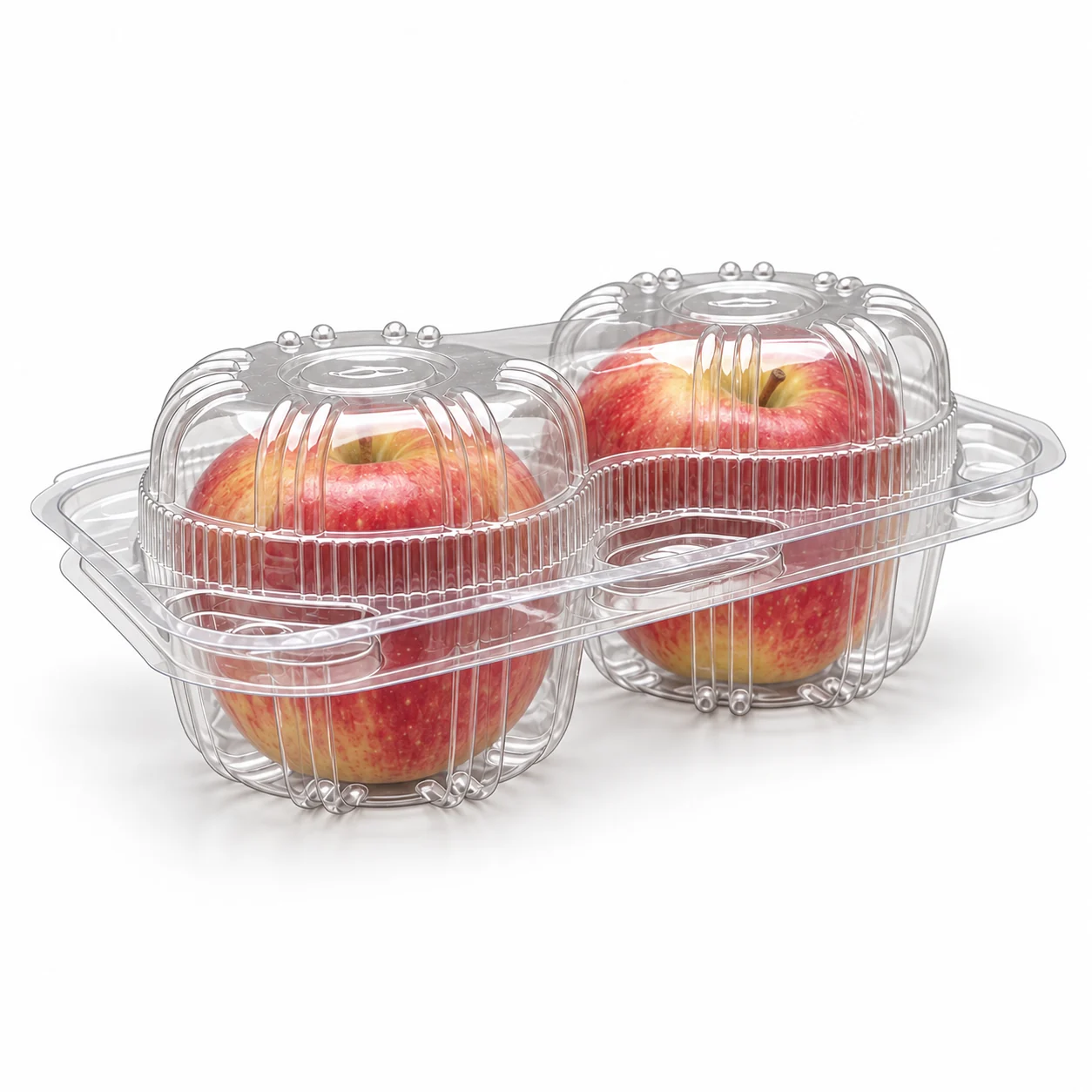 Bandeja PET para manzanas, 2 piezas