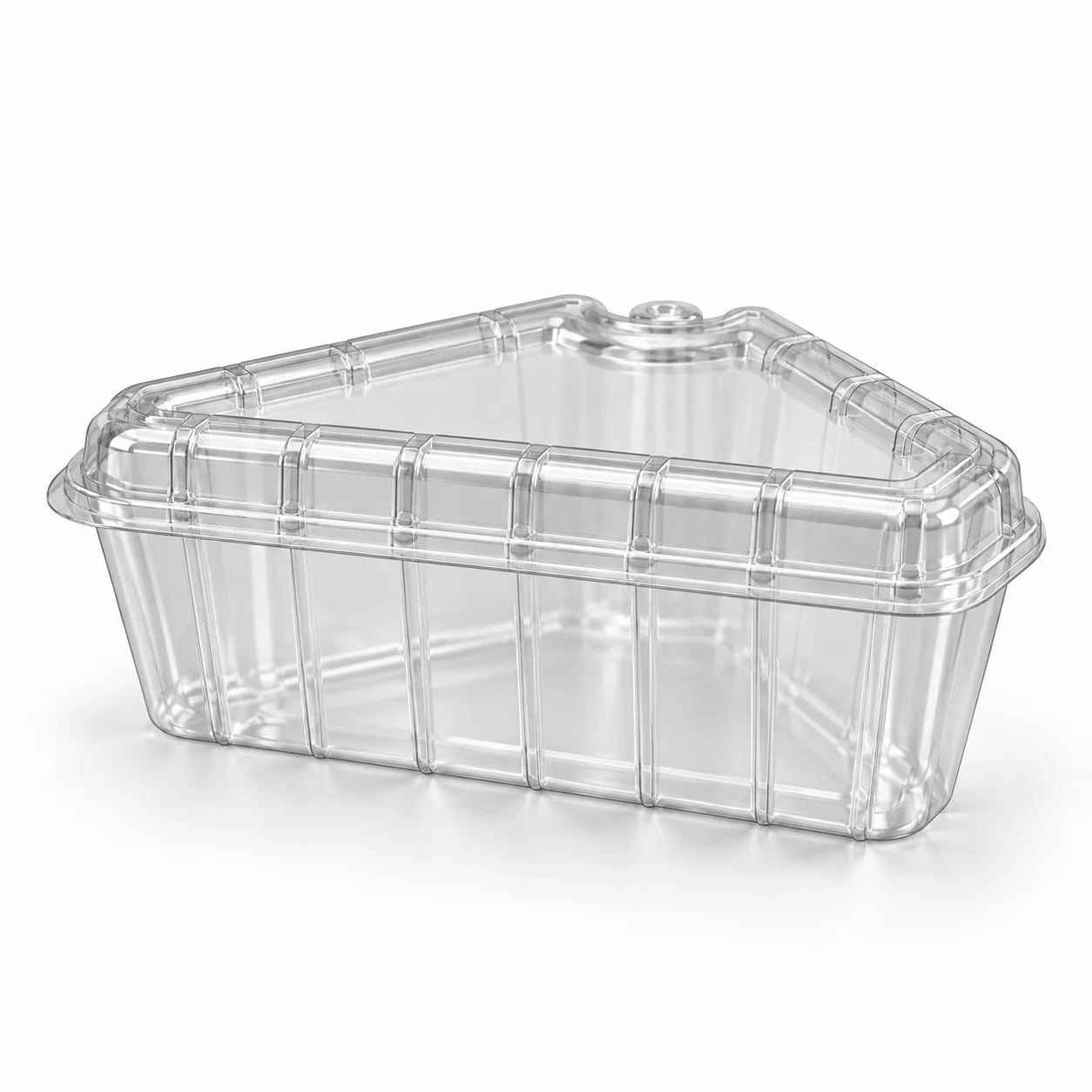 Bandeja PET para kiwi, 3 piezas, triangular