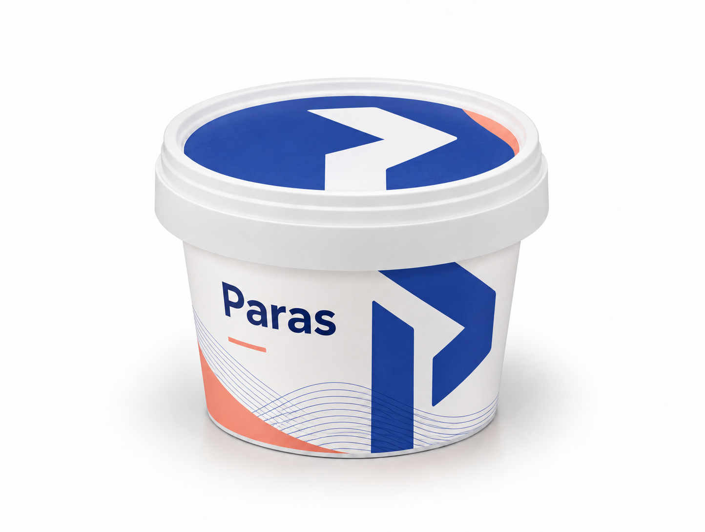 Round IML Container - 100 ML With Lid: Paras artwork concept