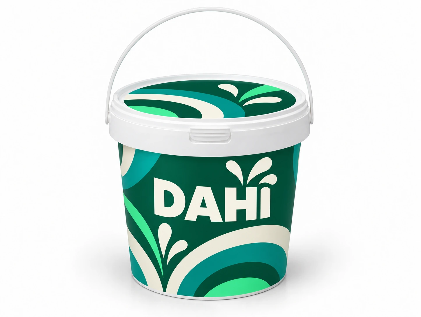 Yuvarlak IML Kap - 1000 ml Kapaklı ve Saplı