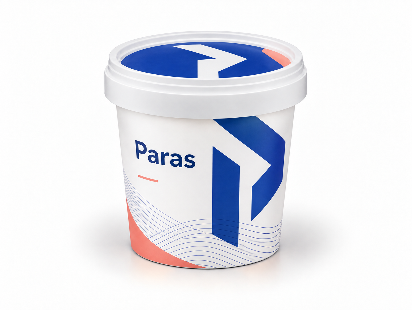 Round IML Container - 360 ML With Lid: Paras artwork concept