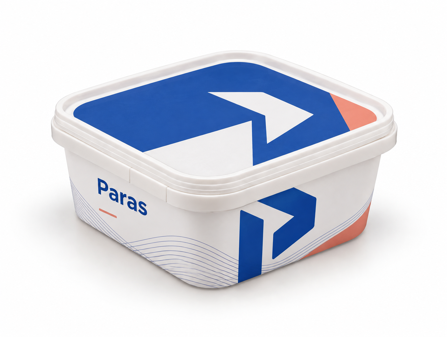 Square IML Container - 750 ML With Lid: Paras artwork concept