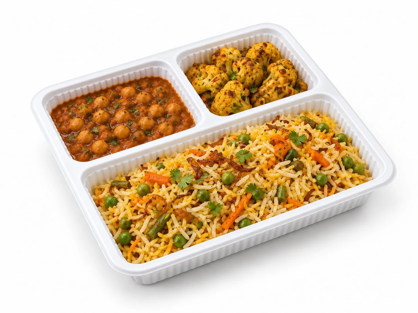Caja para comidas - 3 compartimentos