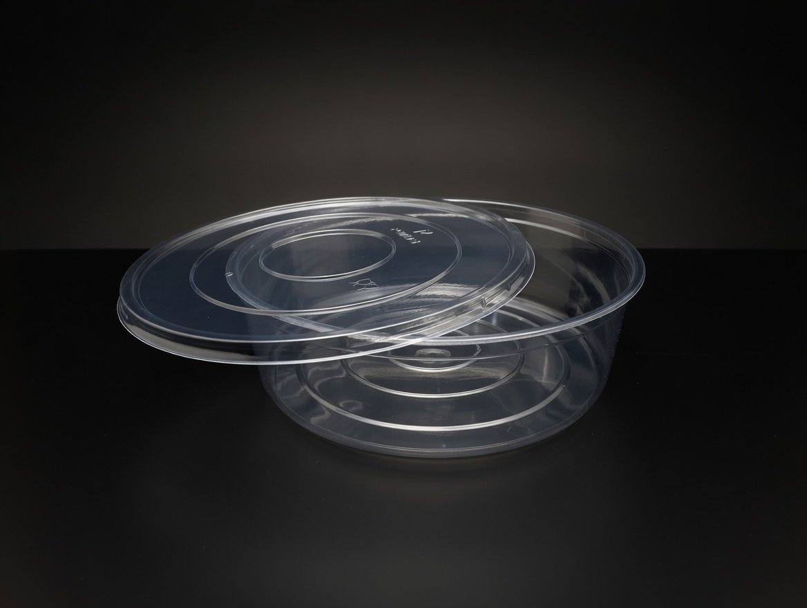 PET Round Container 73H - 250mm DIA product photograph