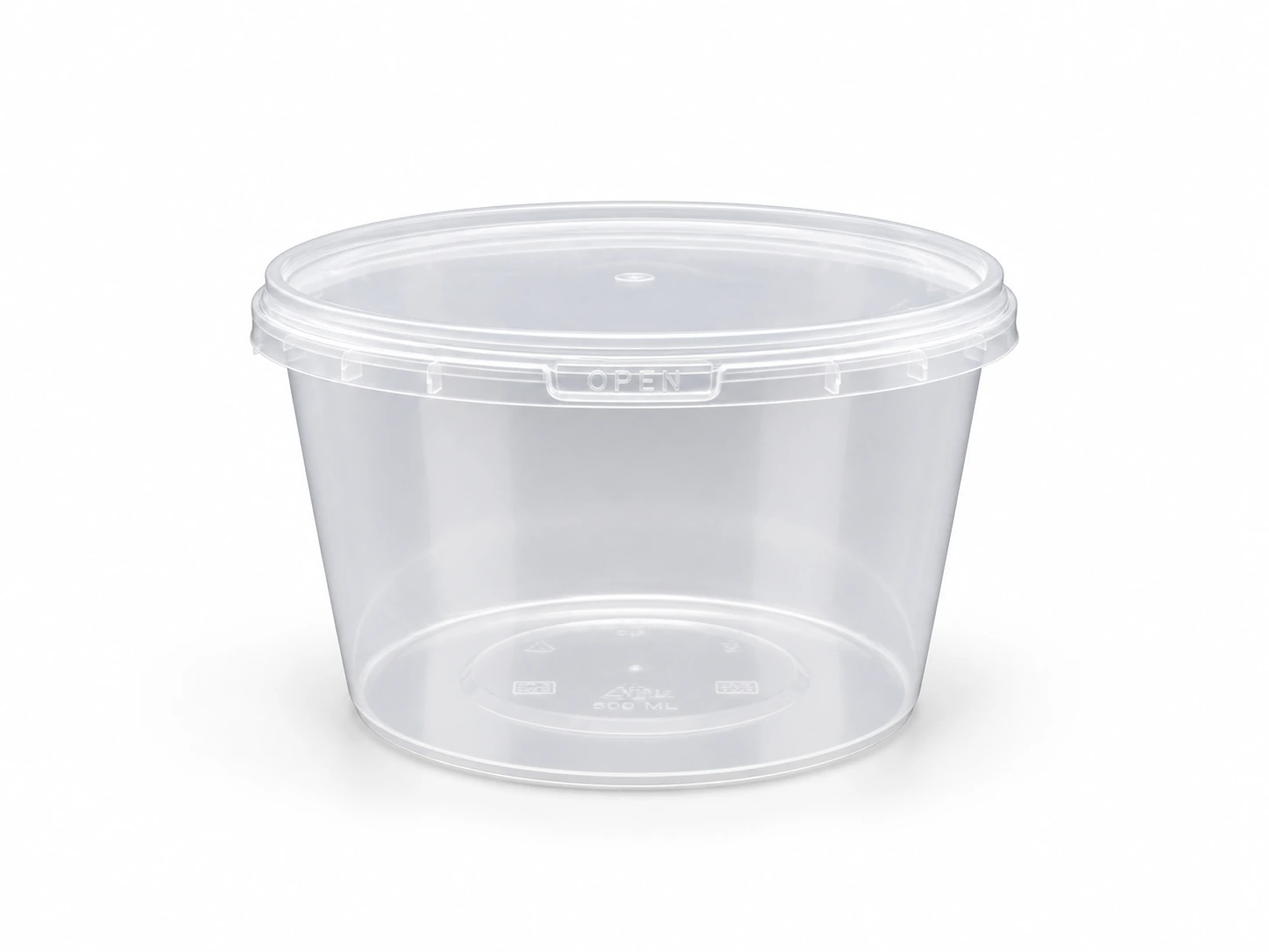 Envase redondo con precinto - 500 ml