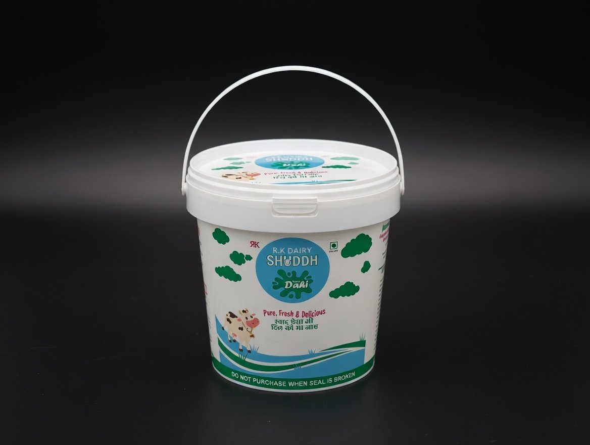 Round IML Container - 1000 ML Lid & Handle product photograph