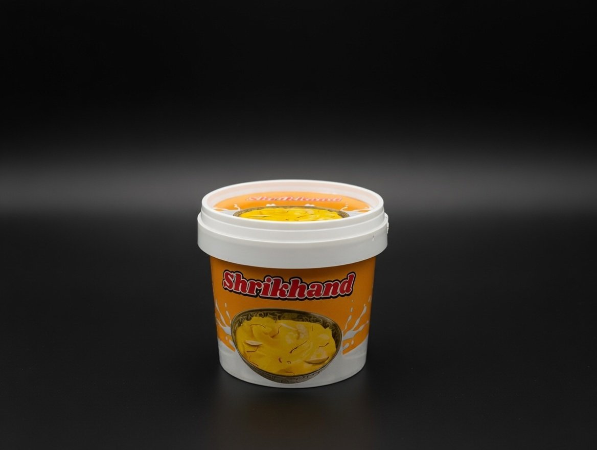 Round IML Container - 360 ML With Lid product photograph